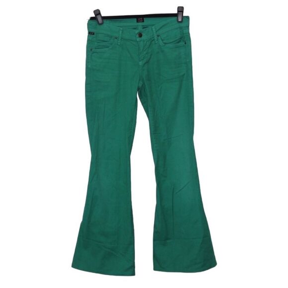Citizens Of Humanity Green Wide Leg Pants Women Size 25 - Picture 1 of 13